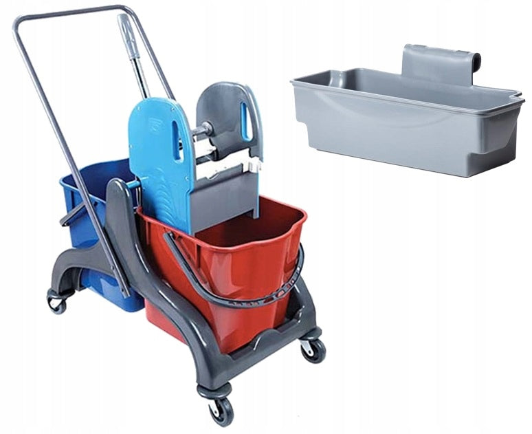 Cleaning trolley set 2x20l + basket