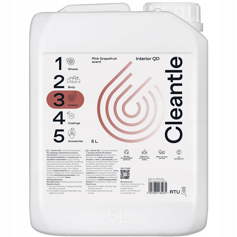 Cleantle Interior QD 5L Packaging capacity 5000 ml