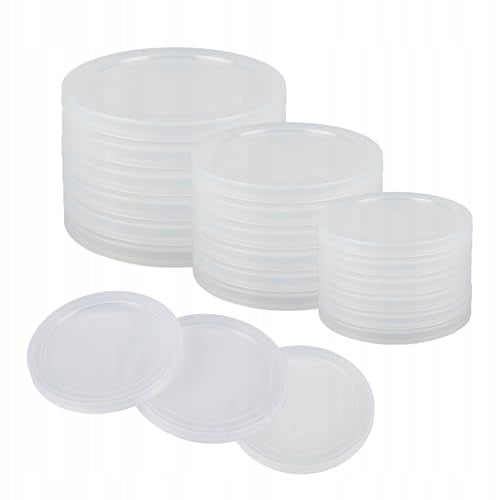 Clear Can Lids 18 Pieces 3 Sizes Manufacturer code Bez marki