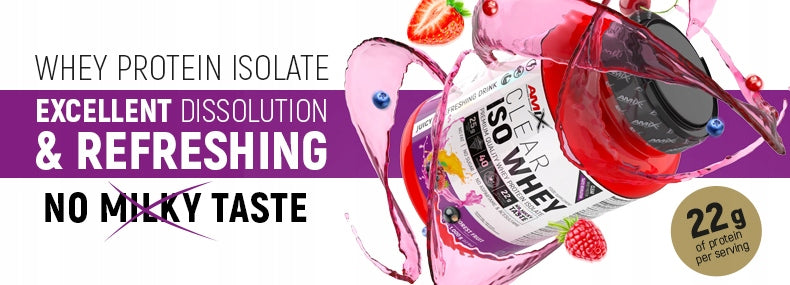Clear Iso Whey 1000g forest fruits Packaging status original