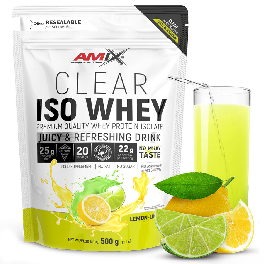 Clear Iso Whey 500g lemon lime Packaging status original