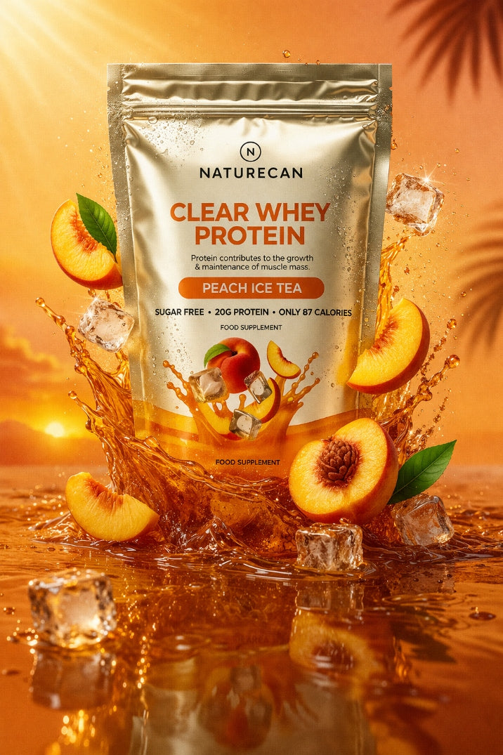 Clear Whey Isolate 20g Protein Low Sugar Peach Ice Tea 1 kg Packaging status original