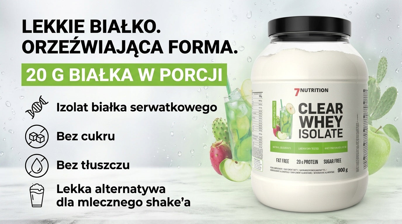 Clear Whey Isolate (WPI Protein) 500g 7NUTRITION Grapefruit Expiration date at least six months from the date of purchase