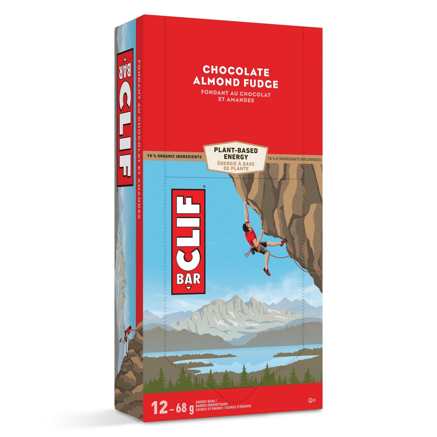 Clif Bar Chocolate Almond Fudge Energy Bar 68 g 12 Pieces