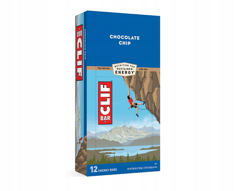 Clif Bar Chocolate Chip Energy Bar 68 g 12 Pieces