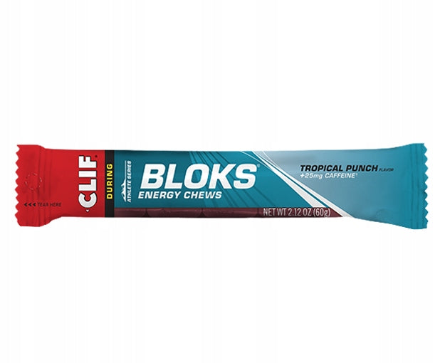 Clif Bloks Tropical Punch Fruit Energy Jelly (with Caffeine) 60 g Packaging status original