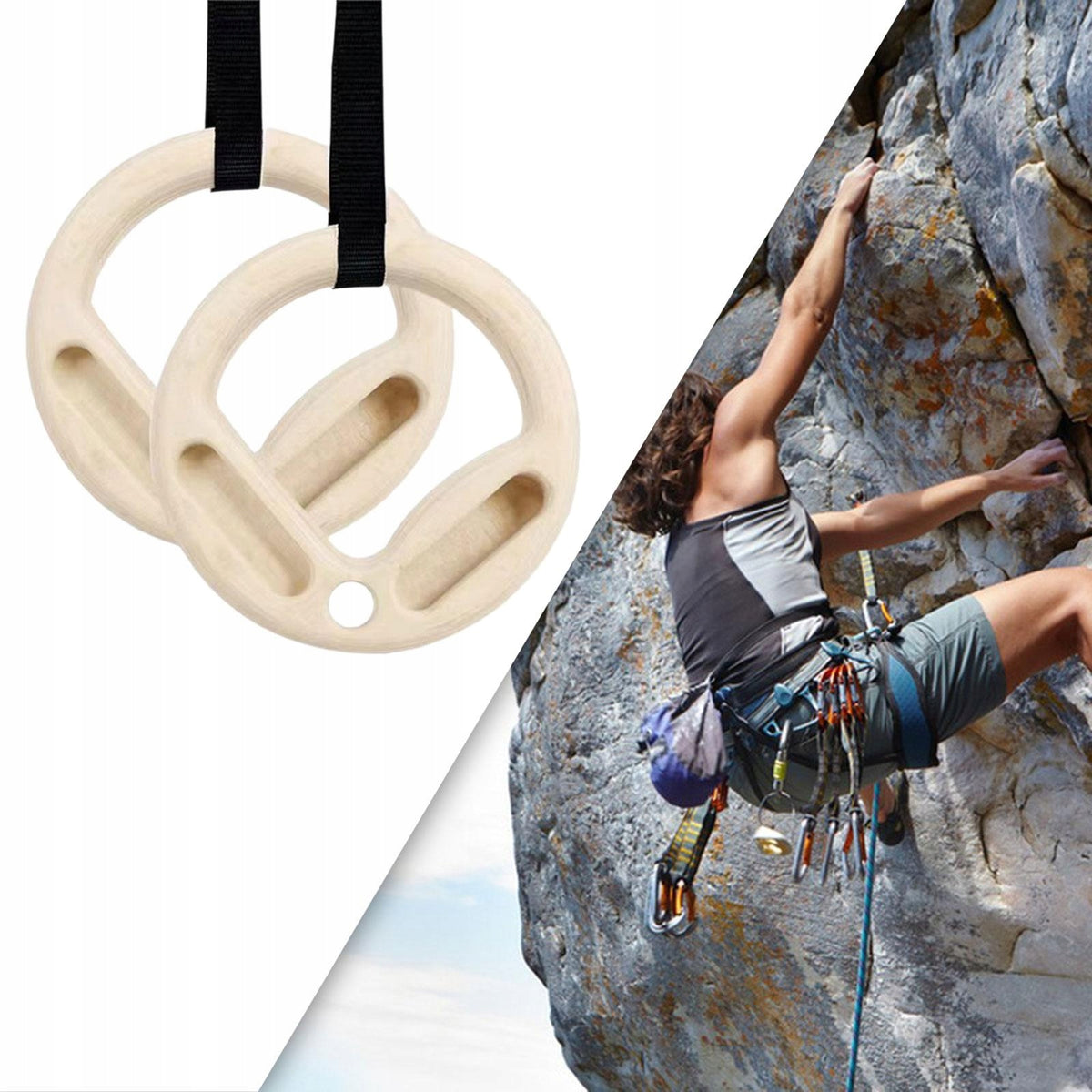 Climbing Hangboard Finger Strengthener Grip Strength Trainer Training Color multicolor