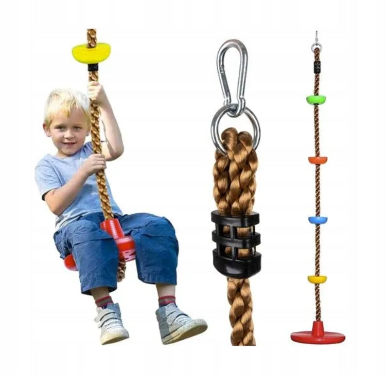 Climbing Rope Garden Swing for Children Disc Thick Climbing
