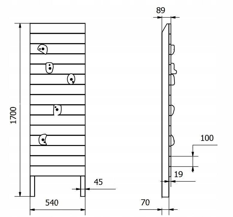 Climbing Wall for Wooden Houses Stones Climbing Handles EAN (GTIN) 5902490691179