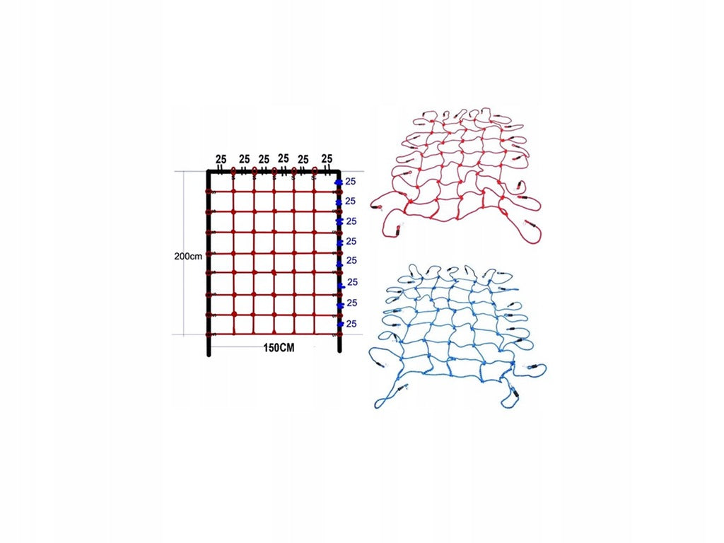 Climbing net 150x200 Red Brand Allforbaby