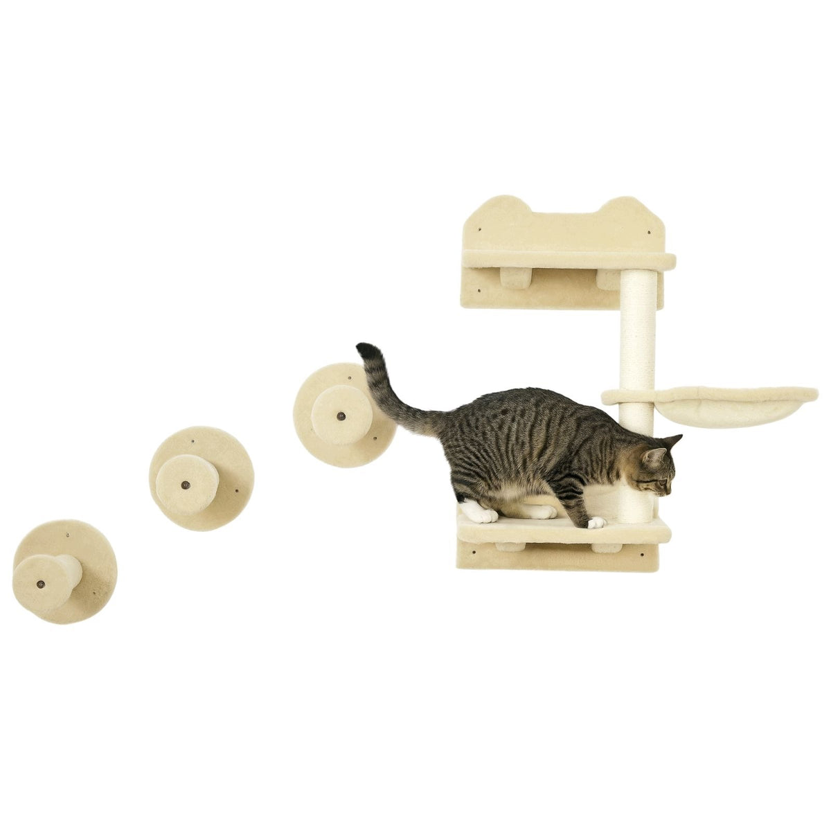 Climbing set for cat 4 elements, 40 x 28 x 73 cm Length 40 cm