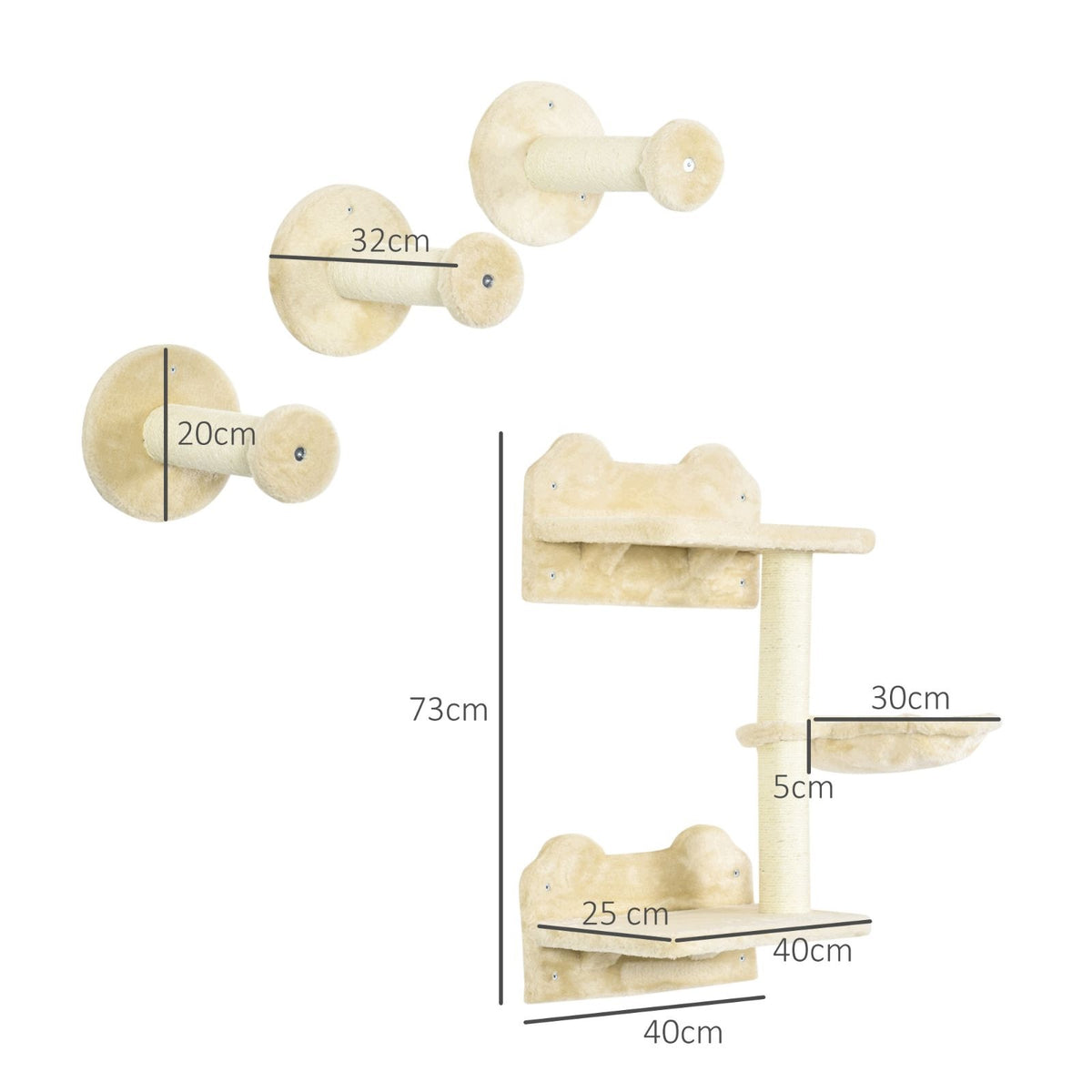 Climbing set for cat 4 elements, 40 x 28 x 73 cm Manufacturer code FT554RE766