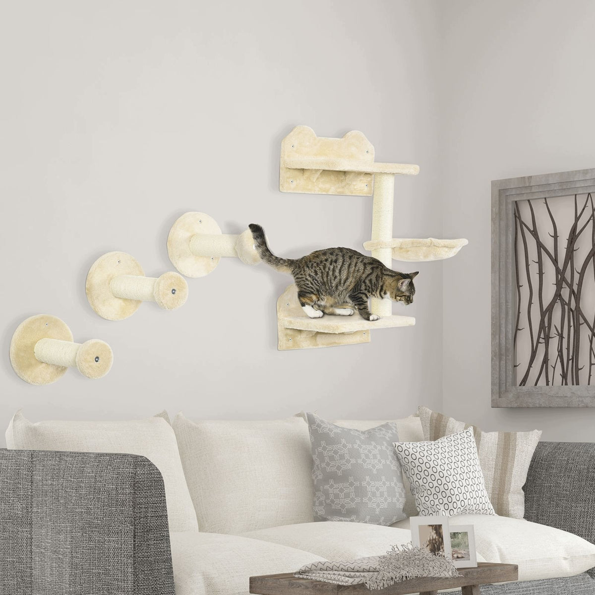 Climbing set for cat 4 elements, 40 x 28 x 73 cm