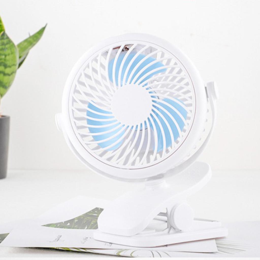 Clip On Fan Strong Wind USB fan Quiet Low Noize for Dorm Office Sky Blue Manufacturer of a medical device does not apply