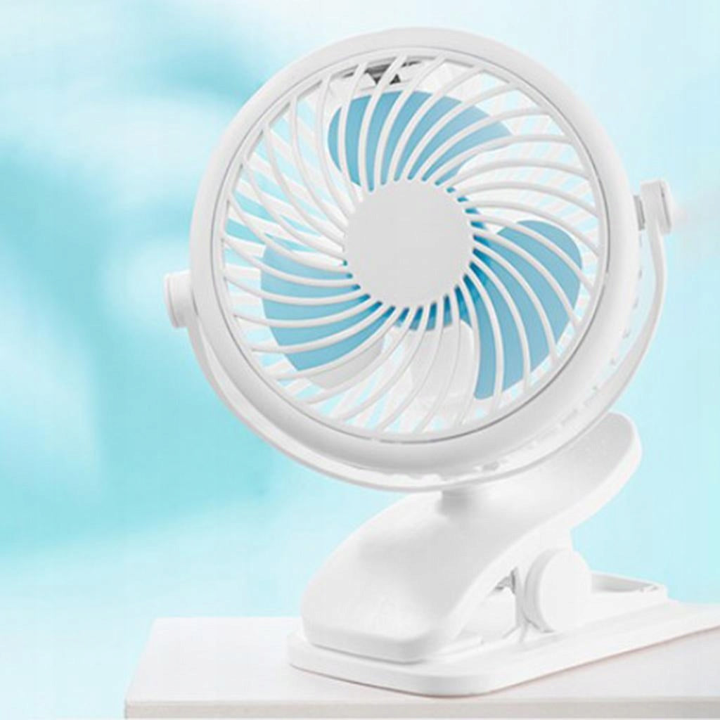 Clip On Fan Strong Wind USB fan Quiet Low Noize for Dorm Office Sky Blue Medical device type accessories for a medical device or a product without an intended medical purpose