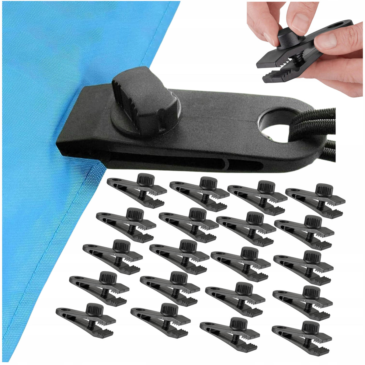 Clip for Plands For Attaching Sail Awning Tent Clamp 20 Pcs