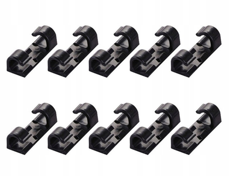 Clip holder cable organizer 20 pcs. black