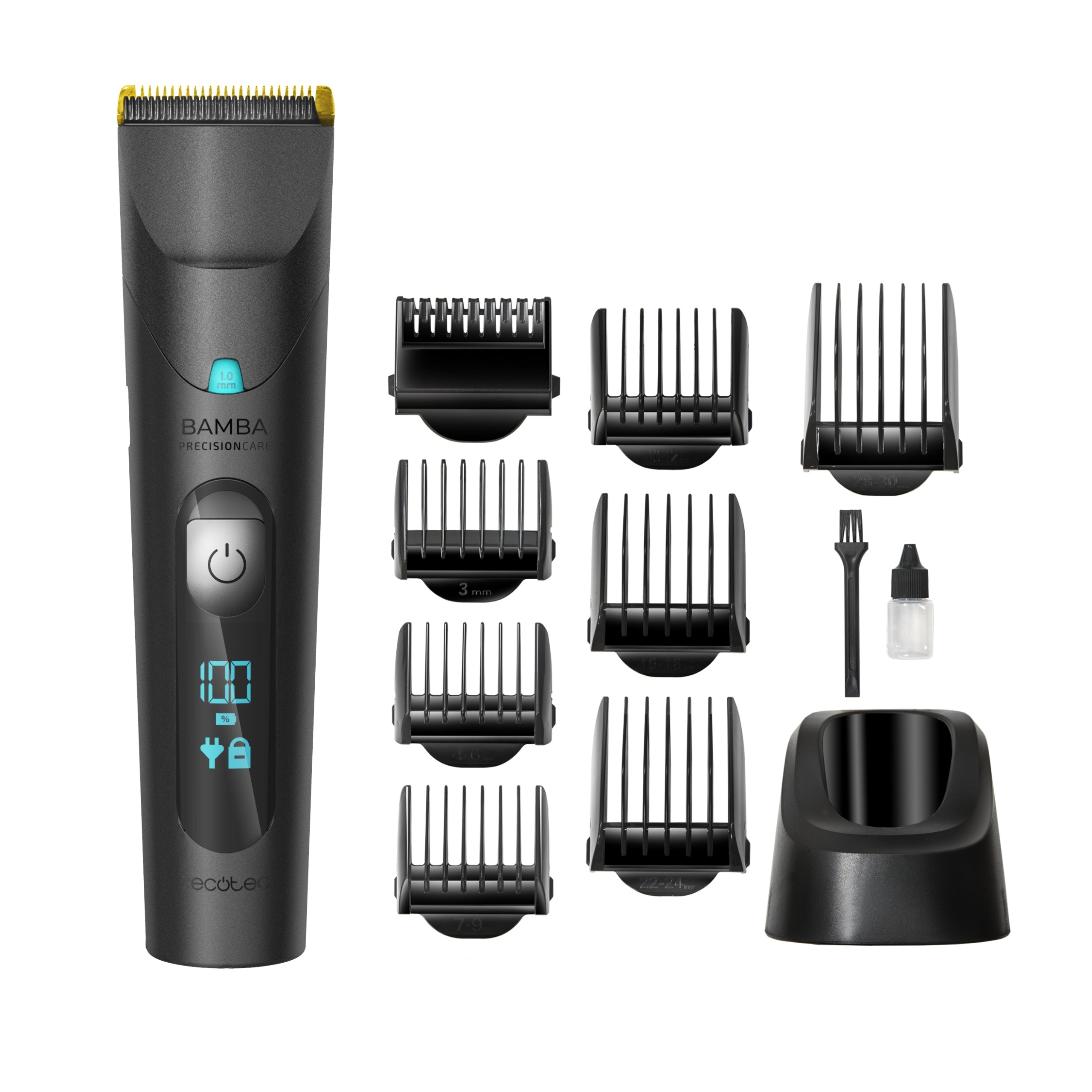 Clipper Cecotec Wet & Dry STATION 8 CAPS ADJUSTABLE BLADE