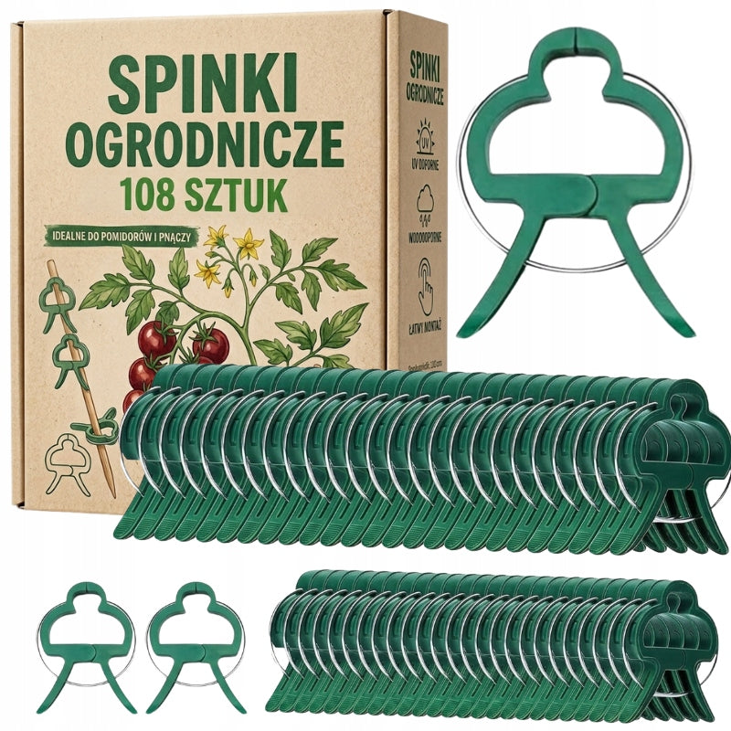 Clips Fasteners for Tomatoes Plant Shoots Beans Stem Fastening 108 pieces Packaging status original