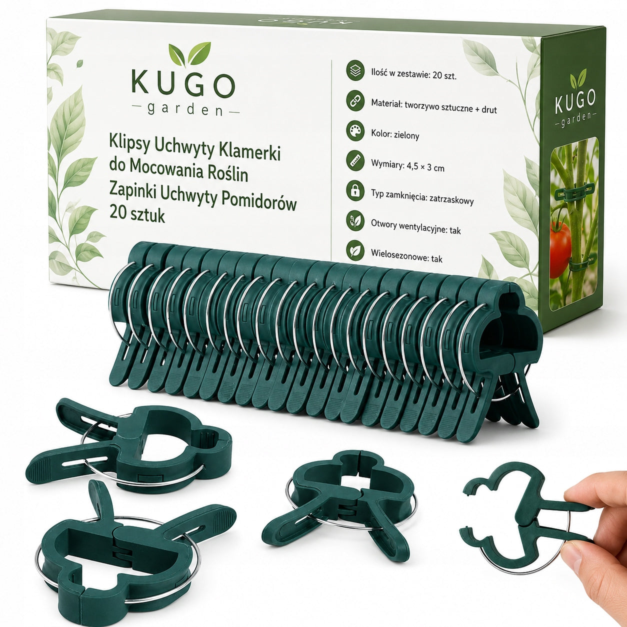 Clips Handles Clamps for Fixing Plants Clamps Handles Tomatoes 20pcs