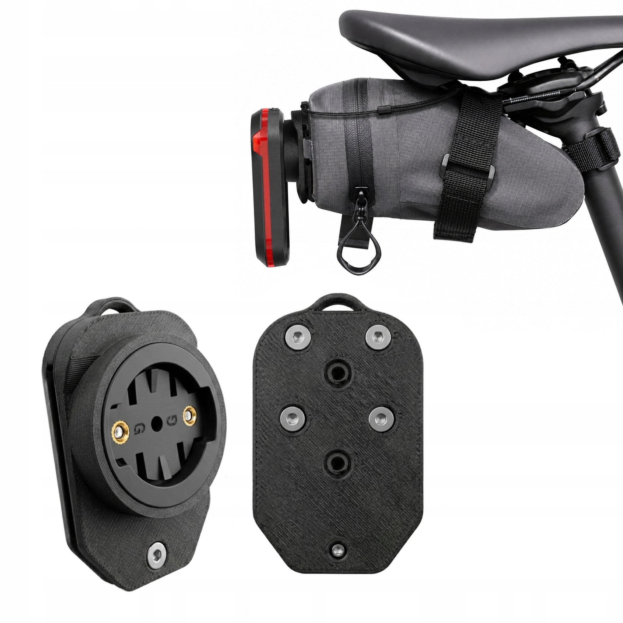 Clips Radar Holder for Saddlebag Bag for Garmin Varia Magene L"