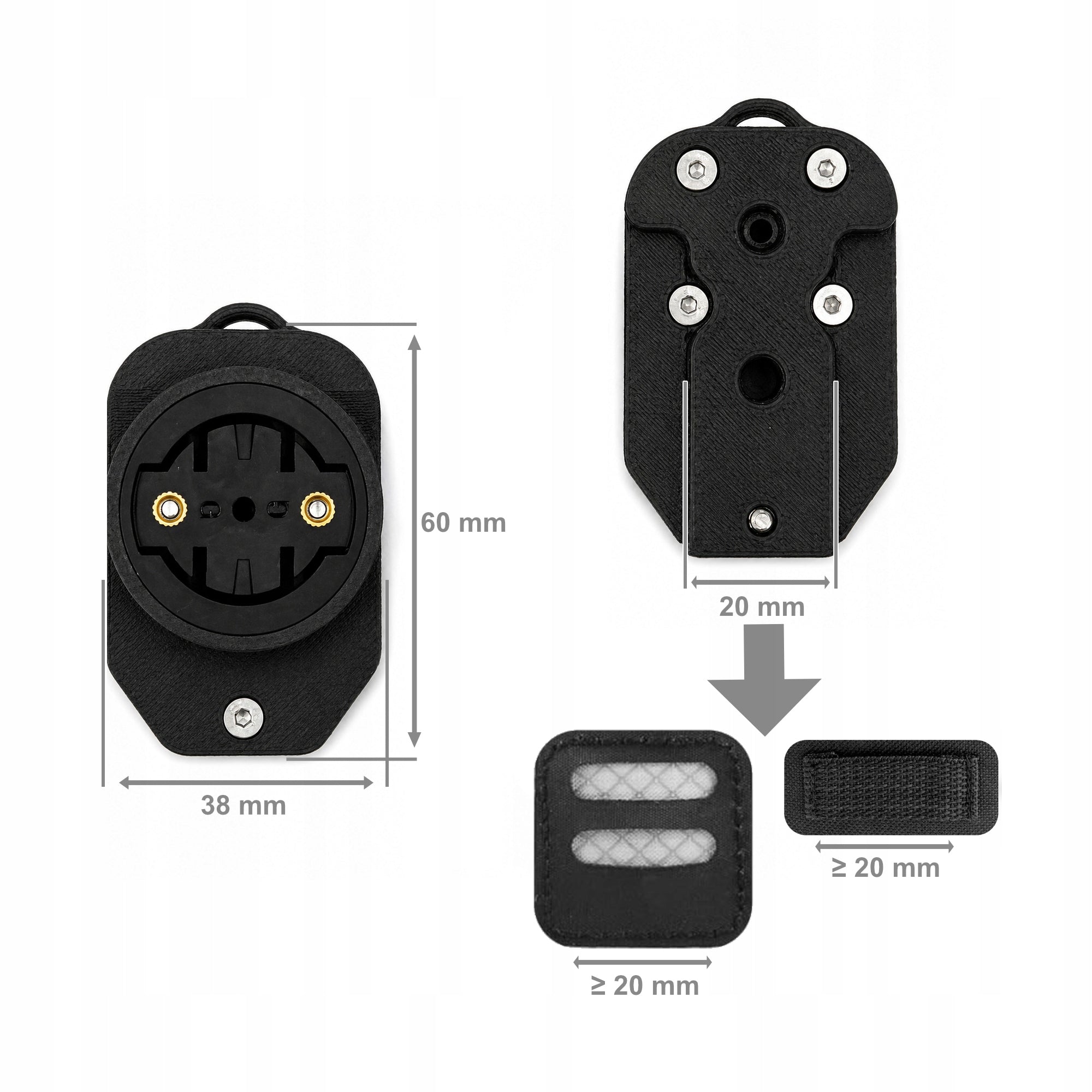 Clips Radar Holder for Saddlebag Bag for Garmin Varia Magene M" Packaging status original