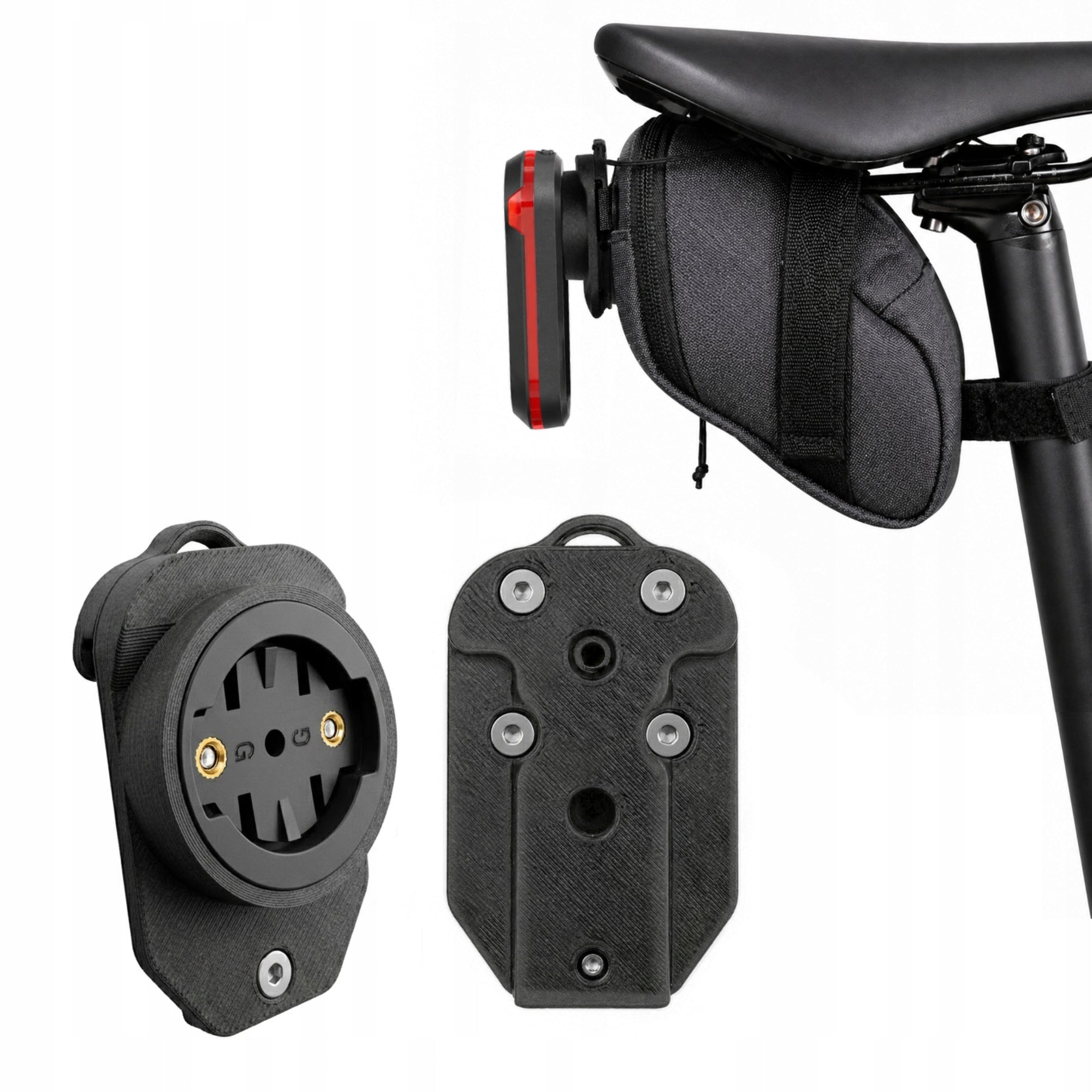 Clips Radar Holder for Saddlebag Bag for Garmin Varia Magene M"
