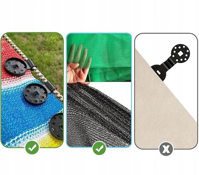 Clips Shading Fabric Clips Plastic 50 Pcs With Nylon Rope Manufacturer code qws