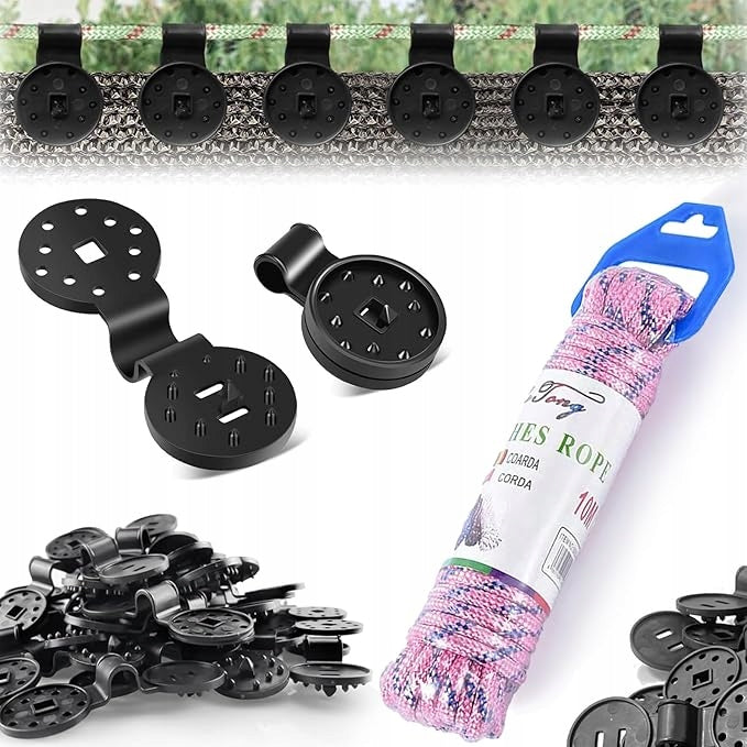Clips Shading Fabric Clips Plastic 50 Pcs With Nylon Rope