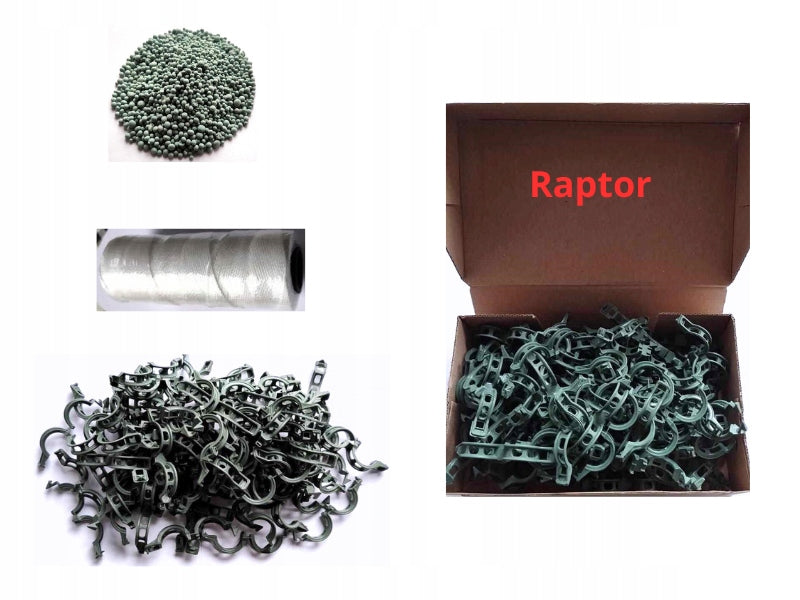 Clips clips for stems of plant shoots 100 pieces + string 300m +fertilizer freebie