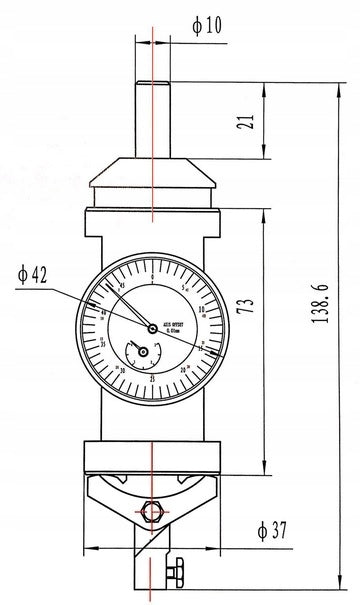 Clock Centerer 0-300mm Centering Machine For Holes, Centering Instrument Manufacturer code 001982