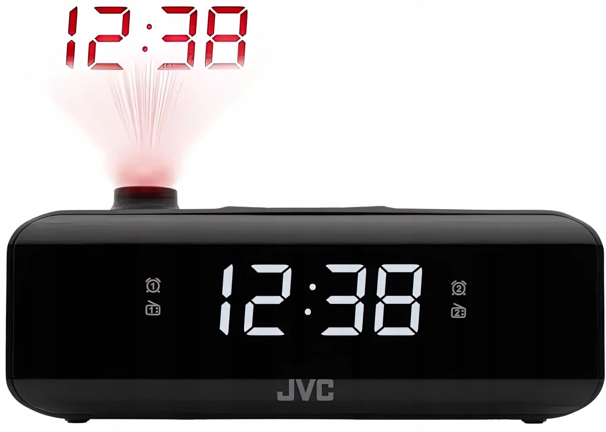 Clock Radio JVC RA-E211B Black, FM/AM Tuner, LED, Projection Brand JVC
