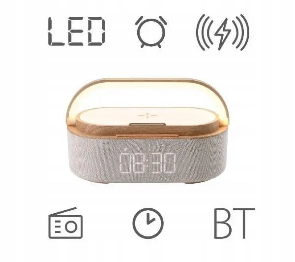 Clock Radio Manta RDI920 VERONA Bluetooth AUX USB Wireless Charger Brand Manta