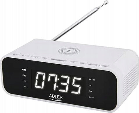 Clock radio Adler AD 1192W Clock radio with wireless charger and fm