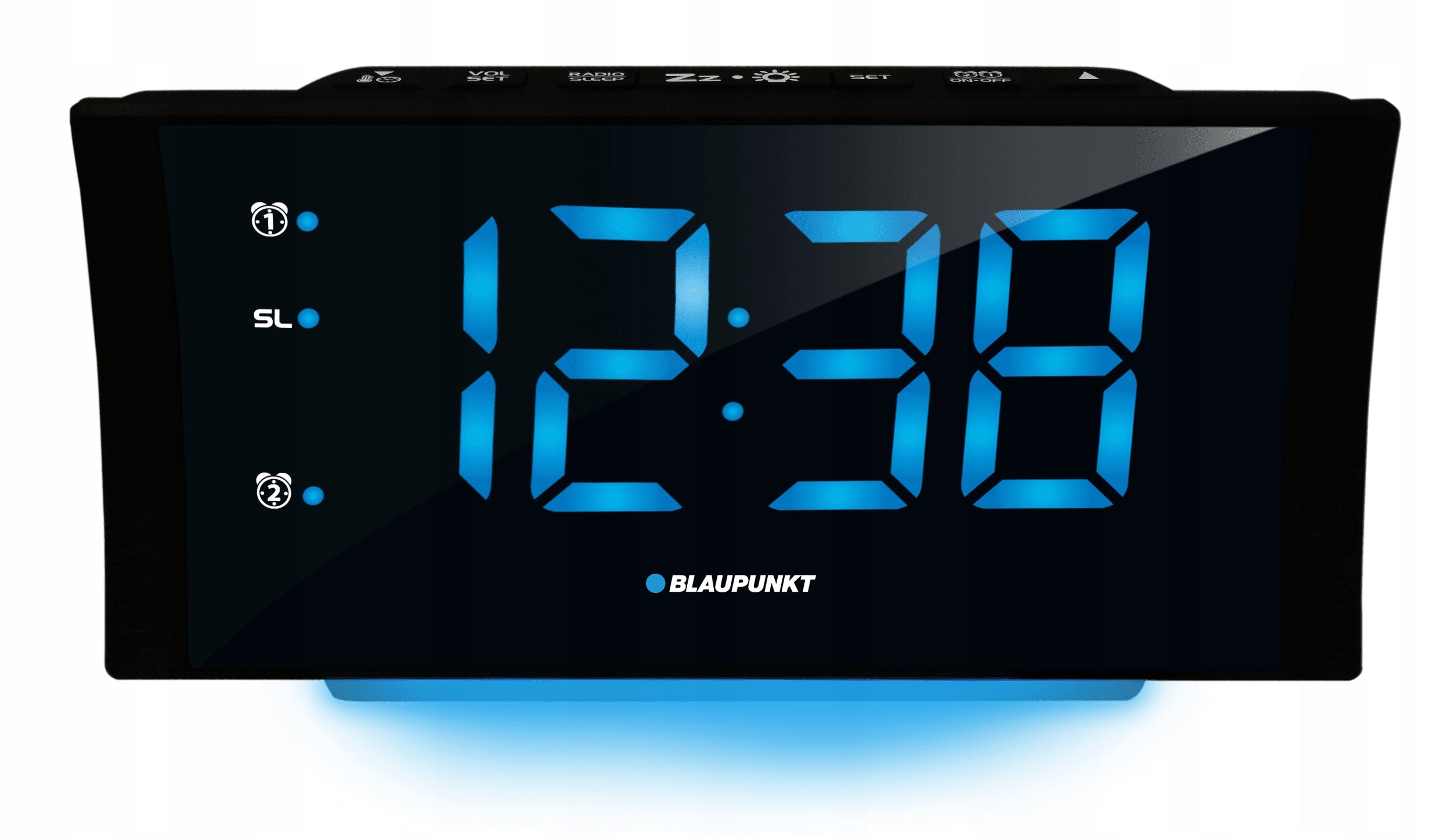 Clock radio BLAUPUNKT CR80USB with USB charging function Clock Thermometer Alarm Batteries included no