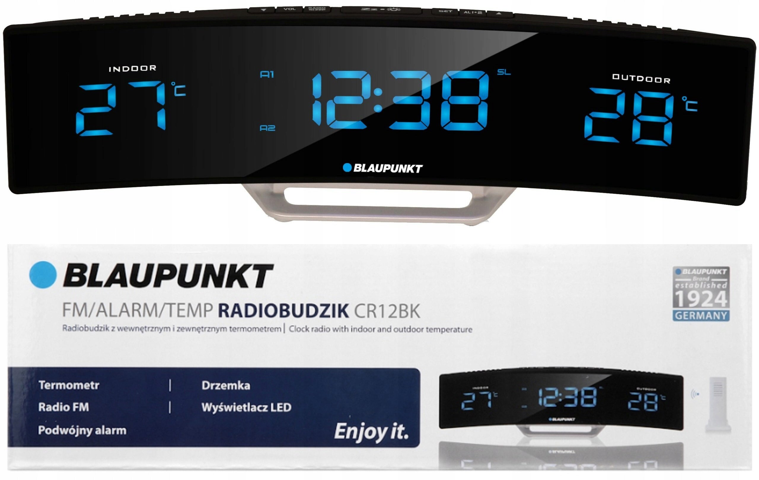 Clock radio Blaupunkt CR12BK Packaging status original