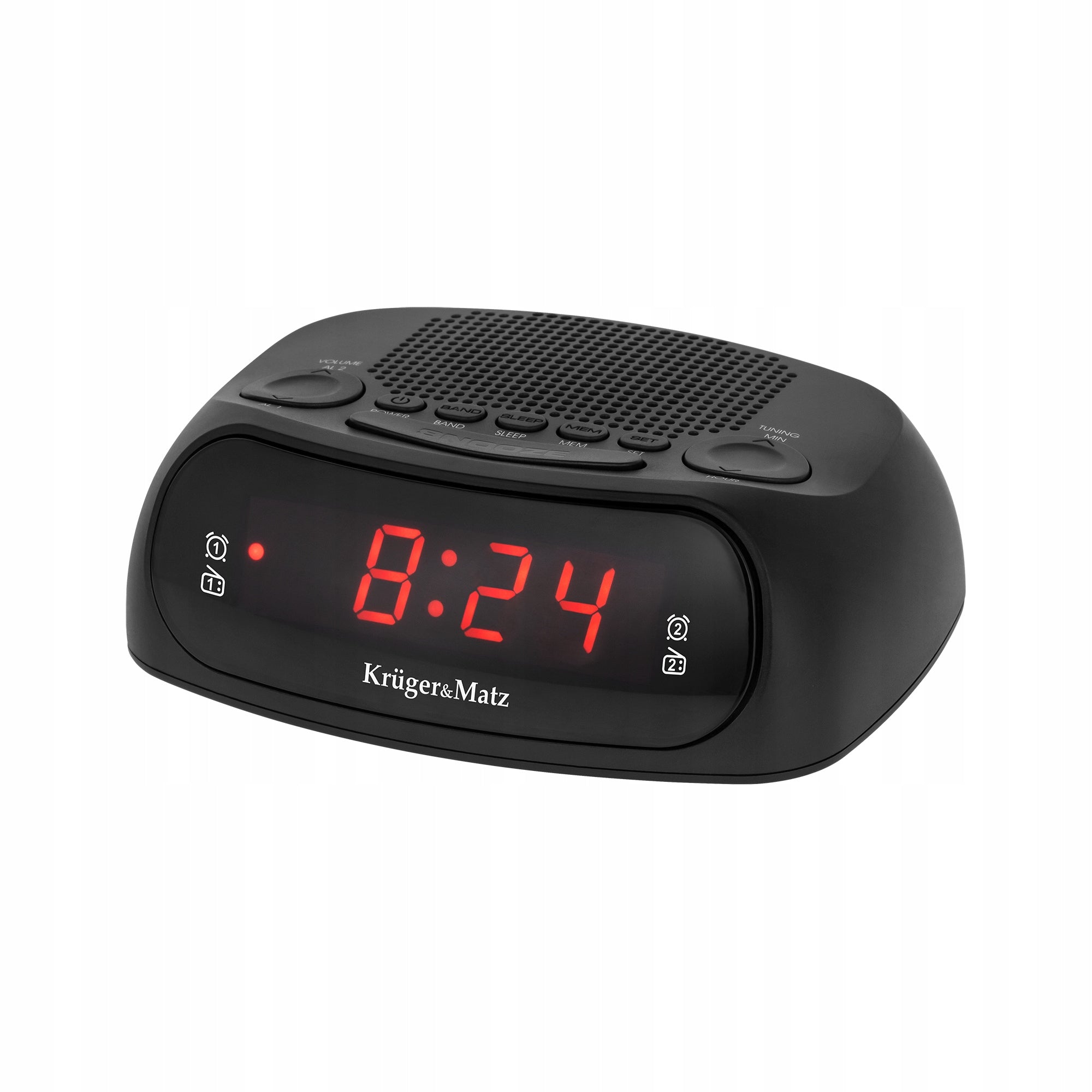 Clock radio Kruger&Matz memory 20 stations double alarm clock nap timer