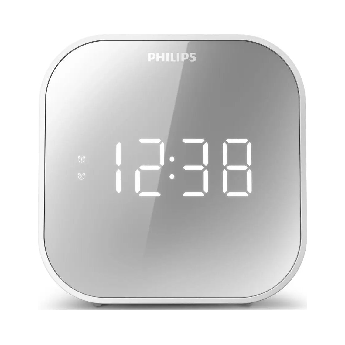 Clock radio Philips mirror USB FM display