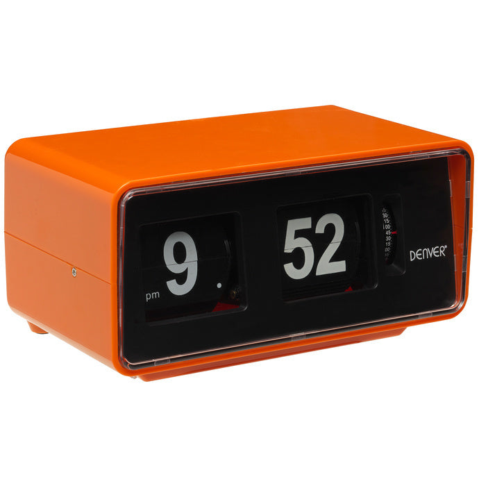 Clock radio retro alarm Denver orange