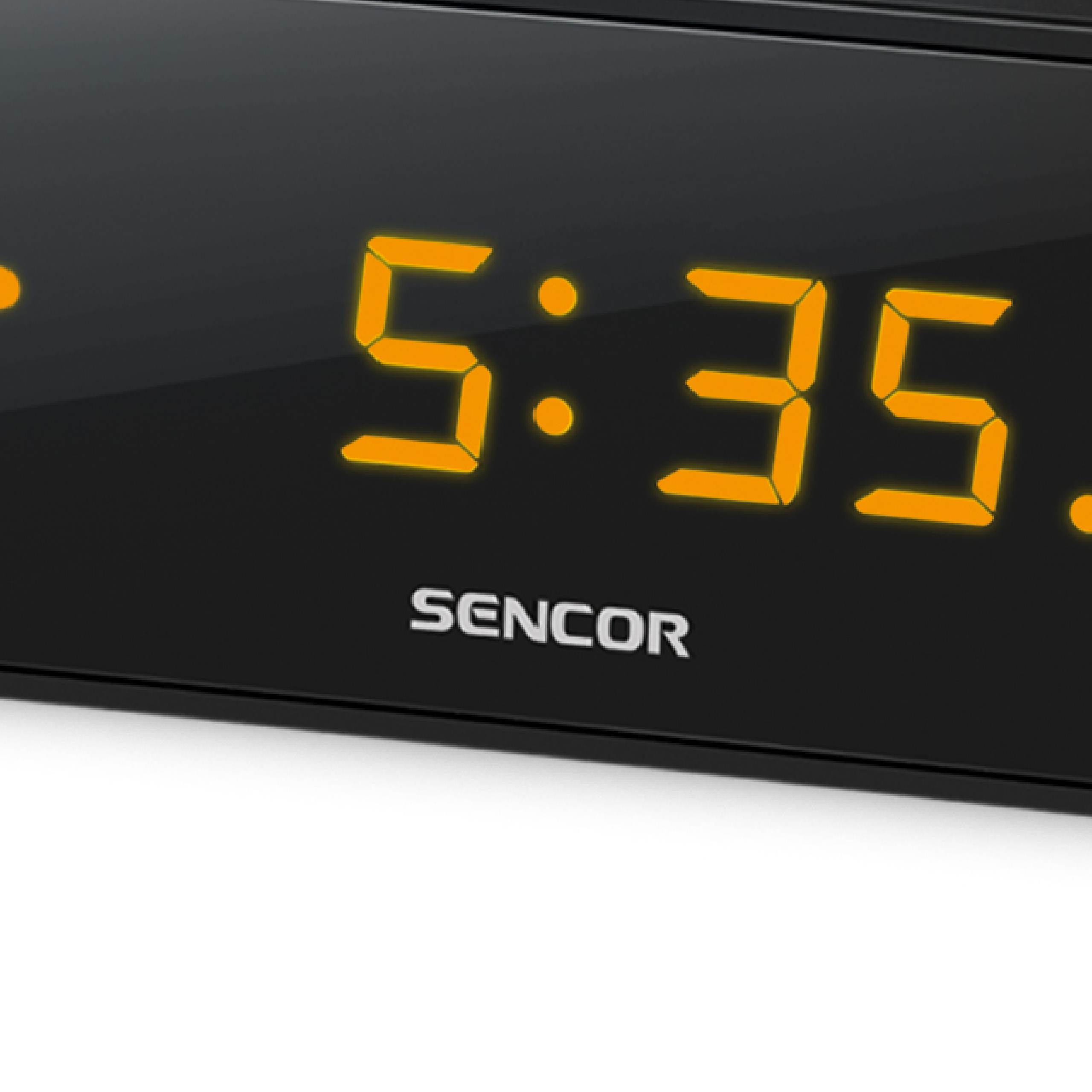 Clock radio with LED display Sencor SRC 1100 B Color black