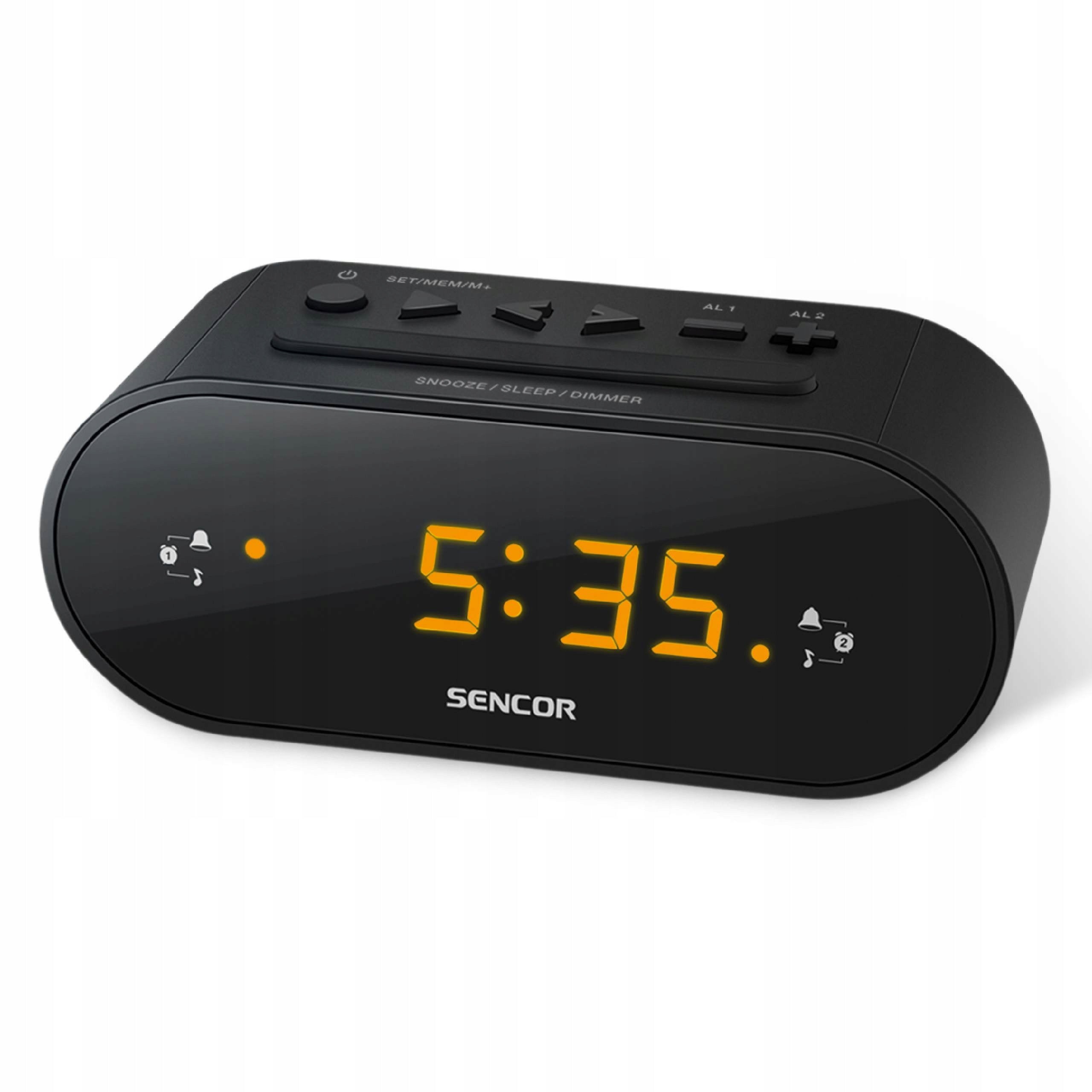 Clock radio with LED display Sencor SRC 1100 B Packaging status original