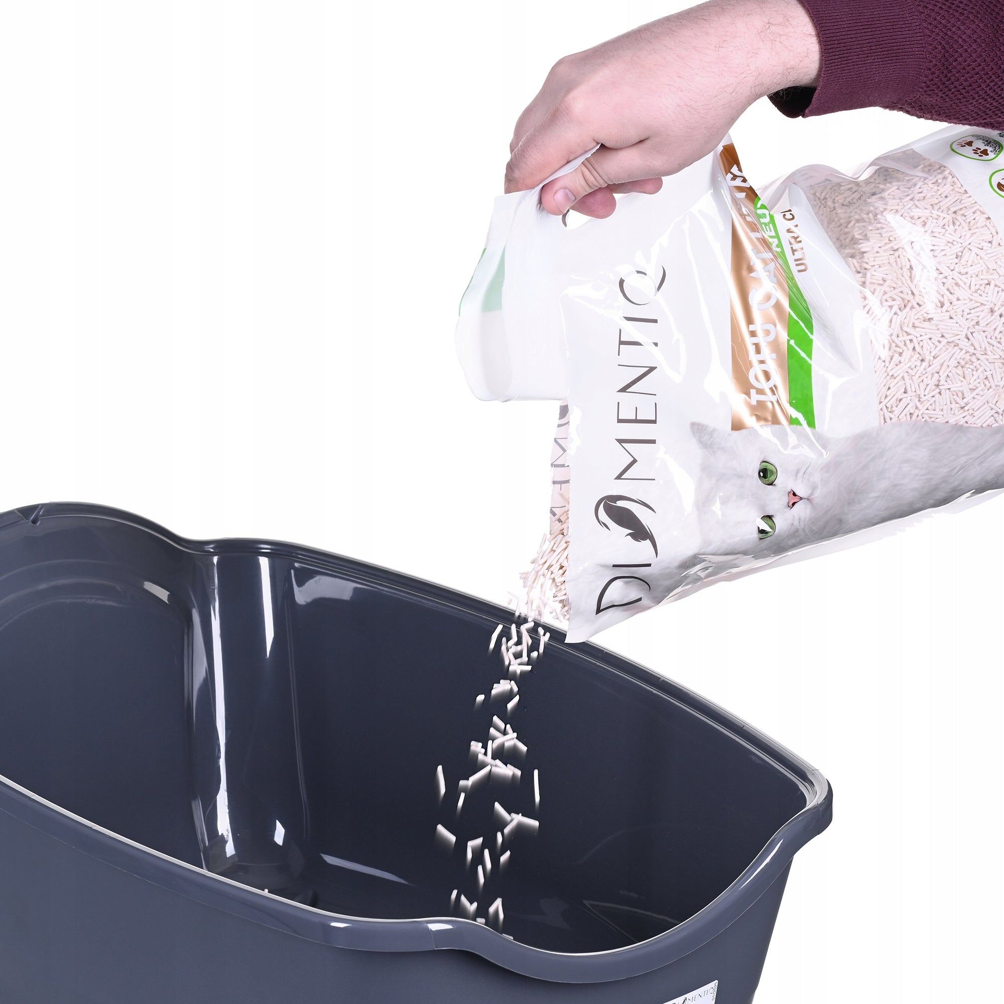 Closed Large XL Litter Cat Cuvette with Graphite Filter DIAMENTIQ Model BAYA