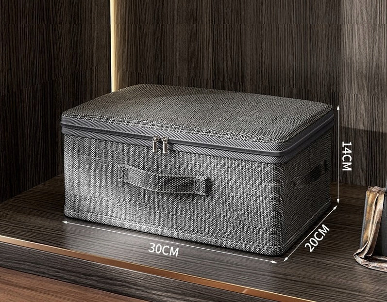 Closet organizer container closed 30x20x12cm with zipper cover Brand no brand