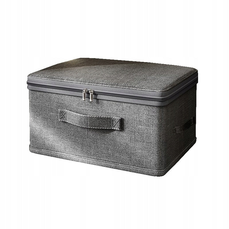 Closet organizer container closed 46x35x24cm grey with zipper cover Brand no brand