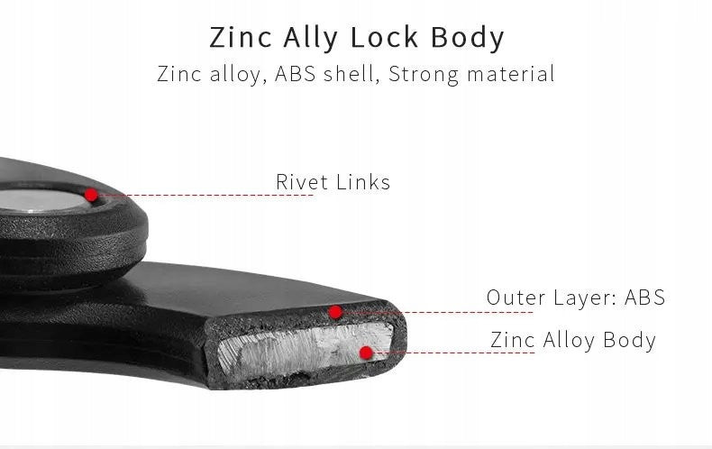 Closure bicycle security folding lock zinc alloy PAW Brand Paw