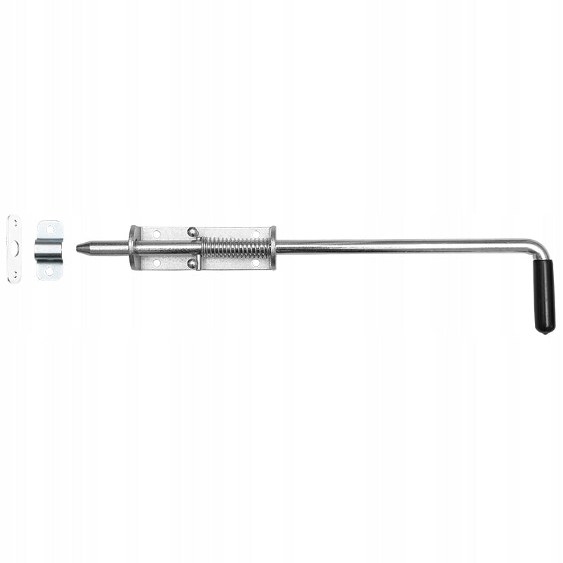 Closure deadbolt for gate or wicket ZINC 420 mm with spring 42 cm