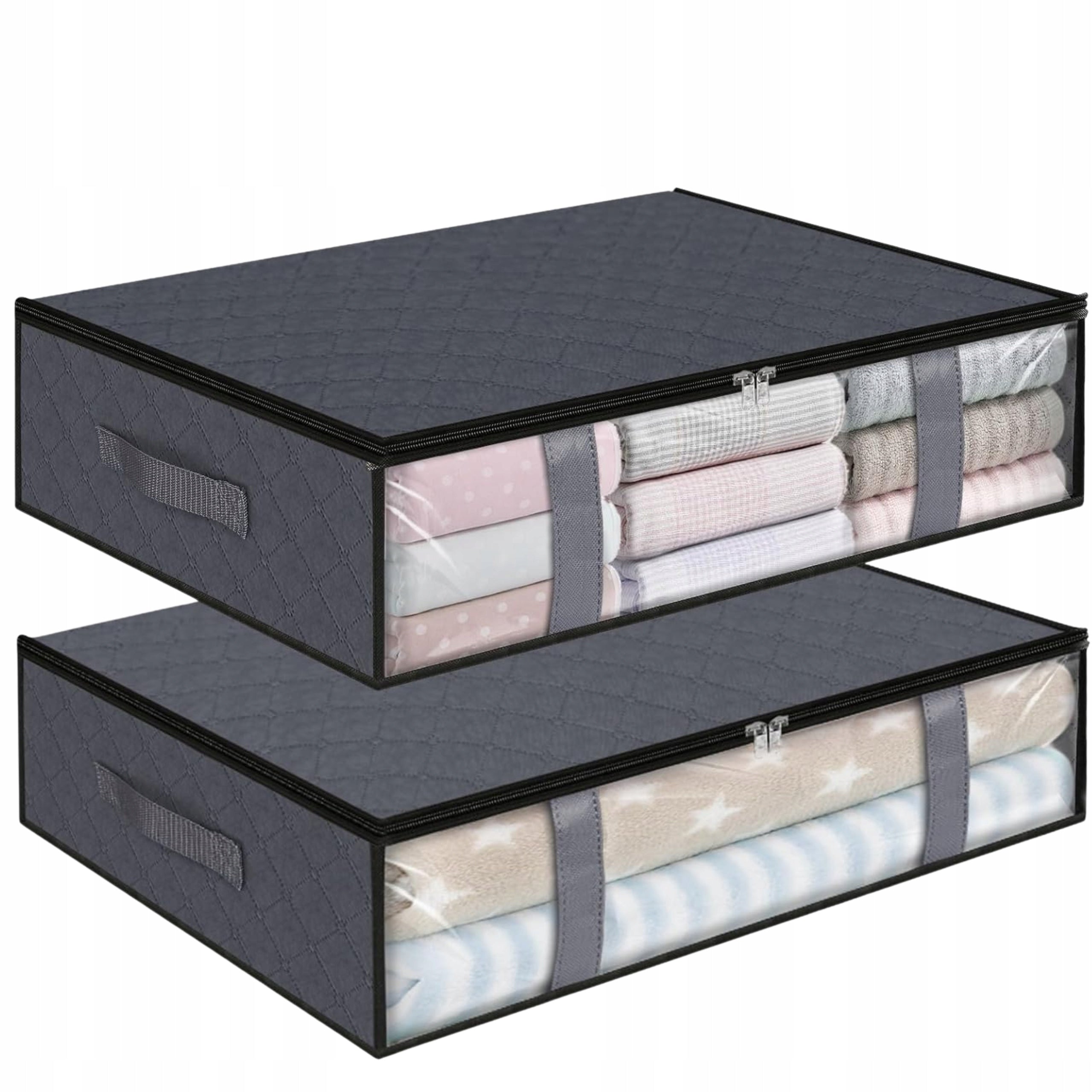 Clothes Cabinet Drawer Organizer Bedding Set of 2pcs Protective Grey Brand EdiBazzar