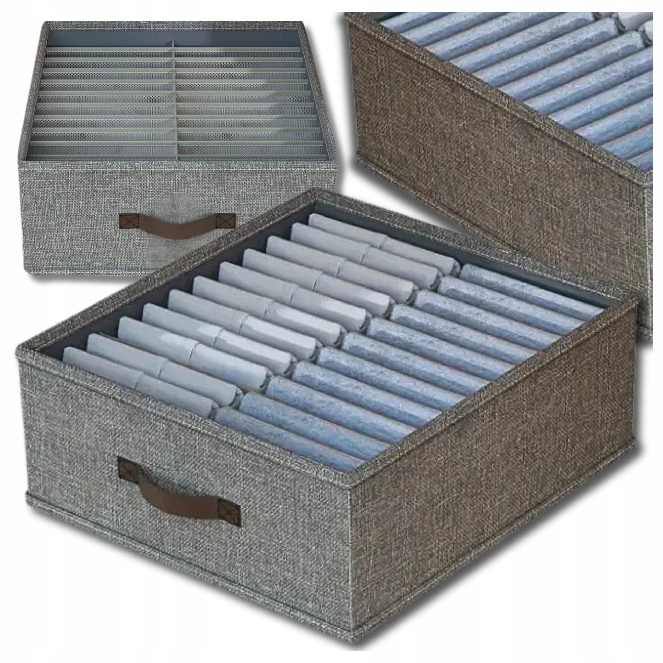 Clothes Drawer Organizer Cabinet Insert 50 x 45 cm with Compartments Packaging status original