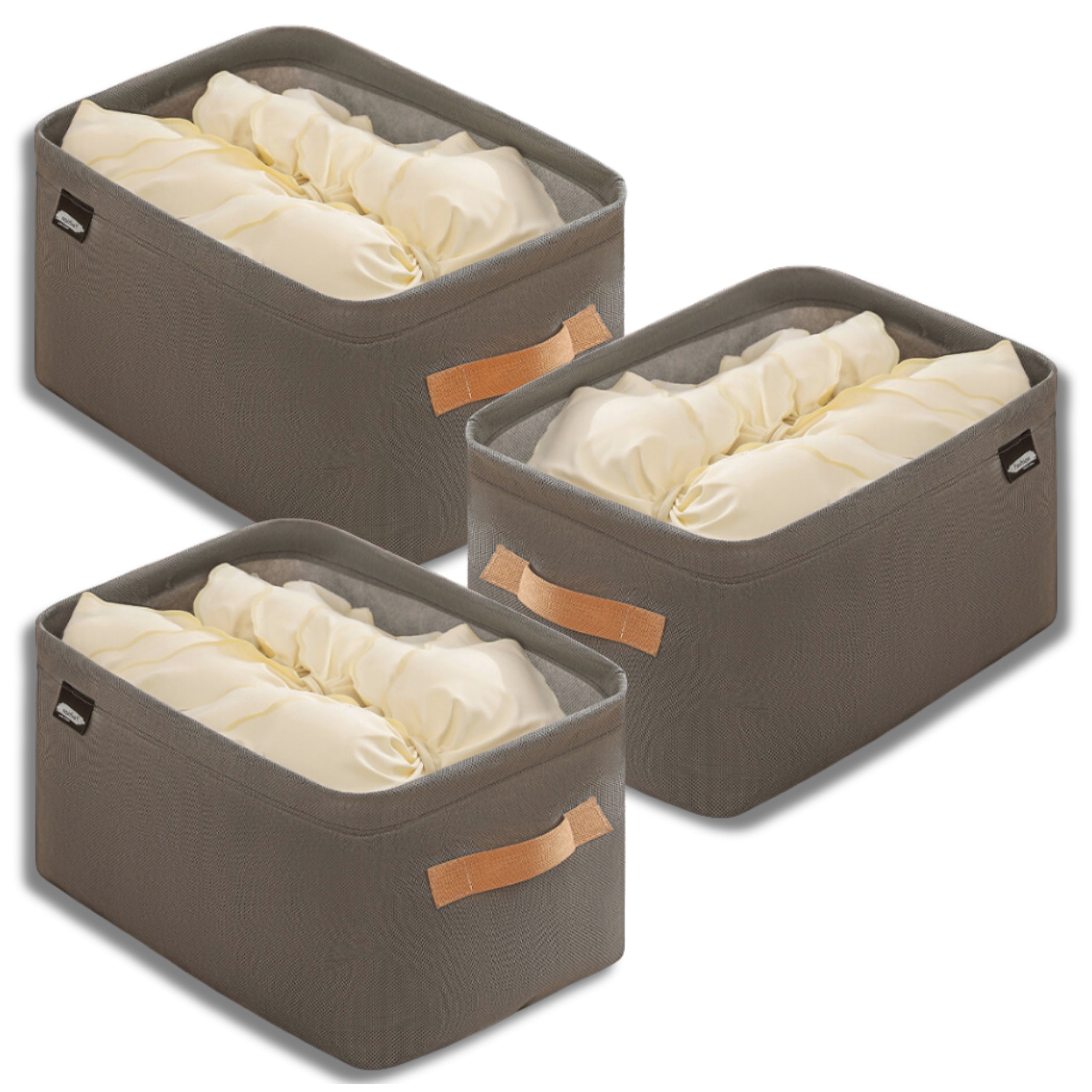 Clothes Organizer 3 Pcs Box Organizer Set Rigid For Cabinet Packaging status original