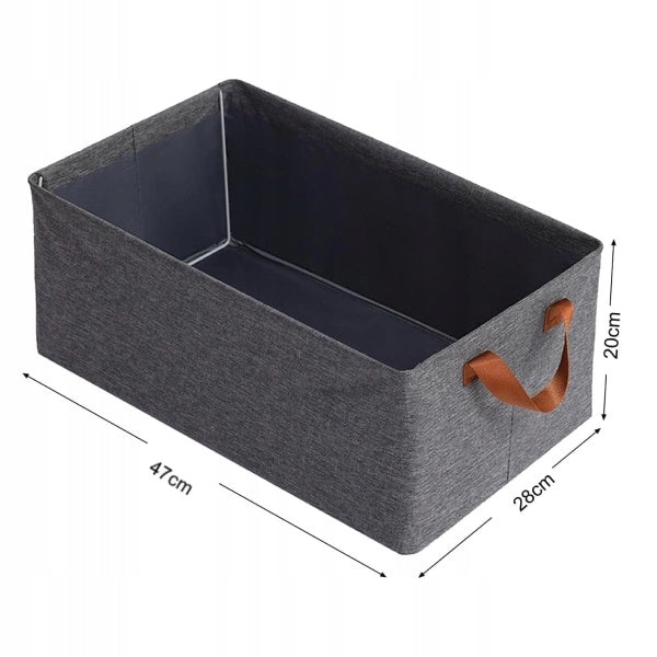 Clothes Organizer 47x28x20cm for Wardrobe and Drawer Folding Container Grey Number of pieces 1 pcs